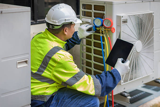 Professional Air Duct Cleaning technician working in Tremonton, UT